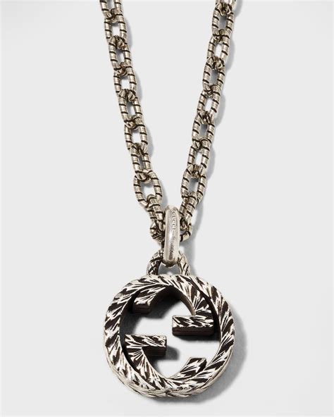 pawn necklace gucci|Gucci interlocking necklace.